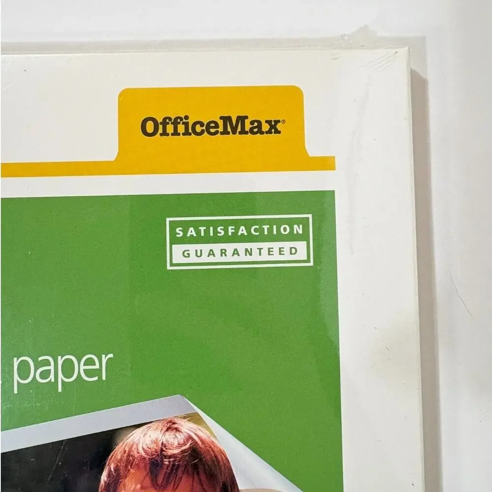 OfficeMax Double Sided Inkjet Paper, Matte Premium, Inkjet OM96080 50 Sheets